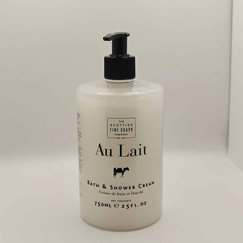 NEW Scottish Fine Soaps Au Lait Bath & Shower Cream 750ml